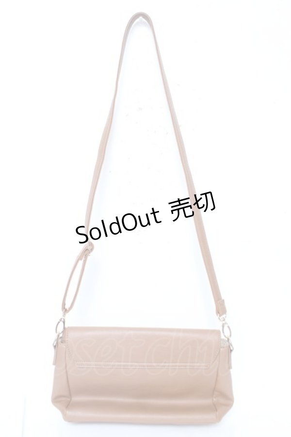 画像2: axes femme / 切替フラップショルダーバッグ  茶 Y-26-02-09-028-AX-BG-SZ-ZY (2)