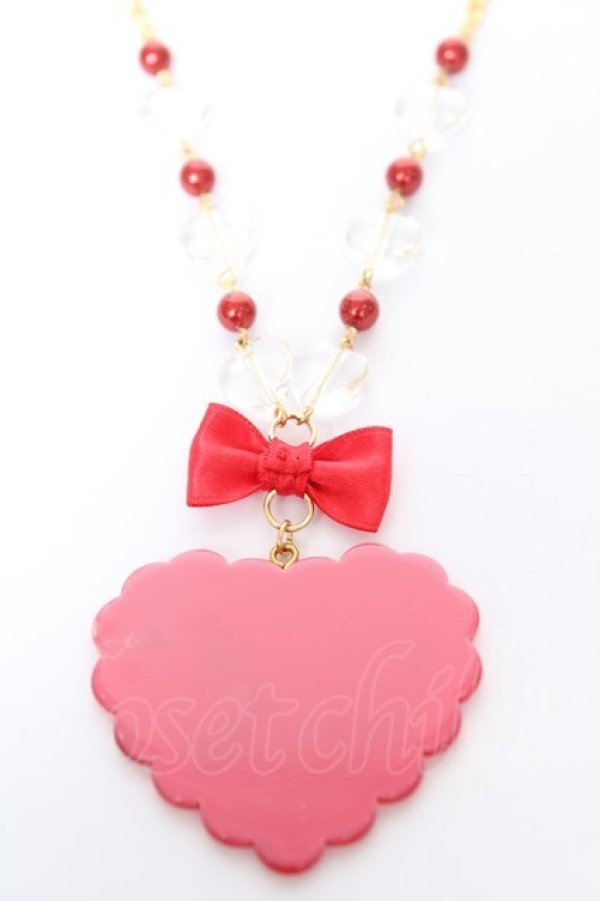 画像2: Angelic Pretty / トッピングハートネックレス  赤 Y-26-02-09-003-AP-AC-SZ-ZY (2)