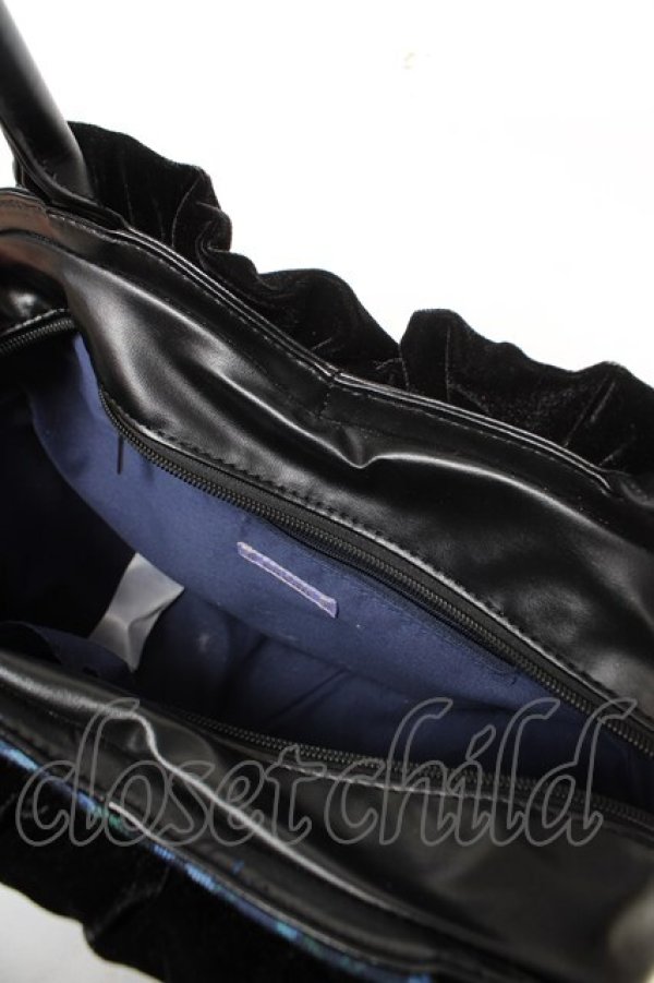 画像3: axes femme kawaii / タータンチェックハートバッグ  青 Y-26-02-09-033-AX-BG-SZ-ZY (3)