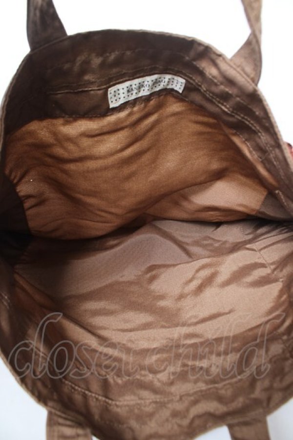 画像3: KANEKO ISAO / グログランリボントートバッグ  ブラウン Y-26-02-09-037-EL-BG-SZ-ZY (3)