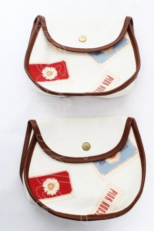 画像: PINK HOUSE / キャンパスポーチ セット  オフ Y-26-02-09-038-LO-BG-SZ-ZY