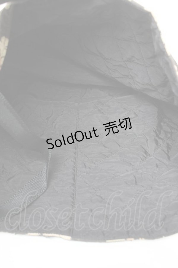 画像4: PINK HOUSE / シロツメクサ柄バケツバッグ  黒 Y-26-02-09-042-LO-BG-SZ-ZY (4)