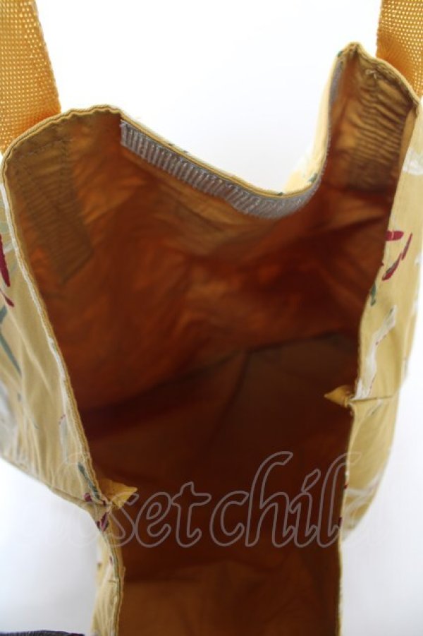 画像3: INGEBORG / 百合柄バケツバッグ  イエロー Y-26-02-09-043-LO-BG-SZ-ZY (3)