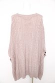 画像2: axes femme / 透かし編みニットポンチョ F ピンク Y-26-02-11-040-AX-TO-SZ-ZY (2)