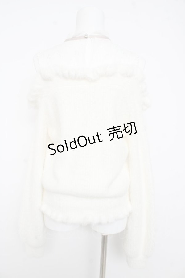 画像2: LIZ LISA / レイヤード風肩あきニット 0 オフ白 Y-26-02-11-044-LO-TO-SZ-ZY (2)