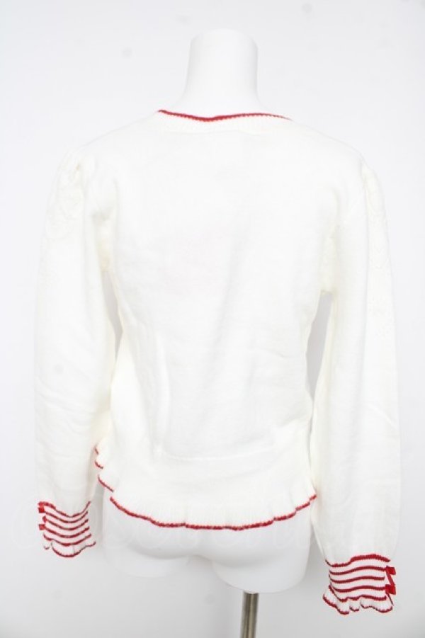 画像2: axes femme / ハロ‐キティカーディガン F 白 Y-26-02-11-045-AX-TO-SZ-ZY (2)