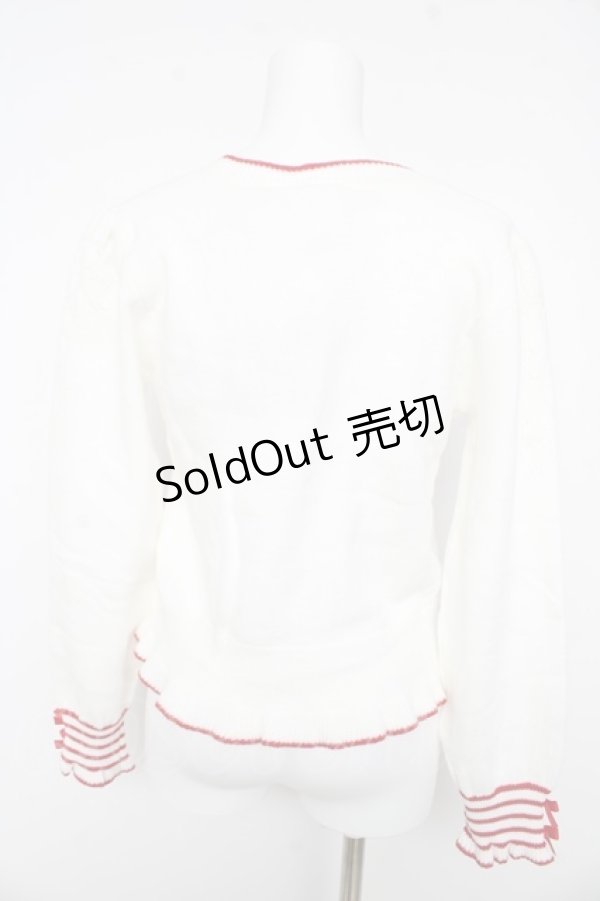 画像2: axes femme / ハロ‐キティカーディガン F 白 Y-26-02-11-045-AX-TO-SZ-ZT0214D (2)