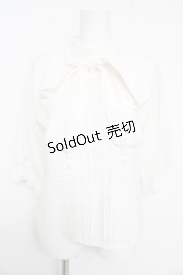 画像1: axes femme POETIQUE / チュール切替トップス  白 Y-26-02-11-049-AX-TO-SZ-ZY (1)