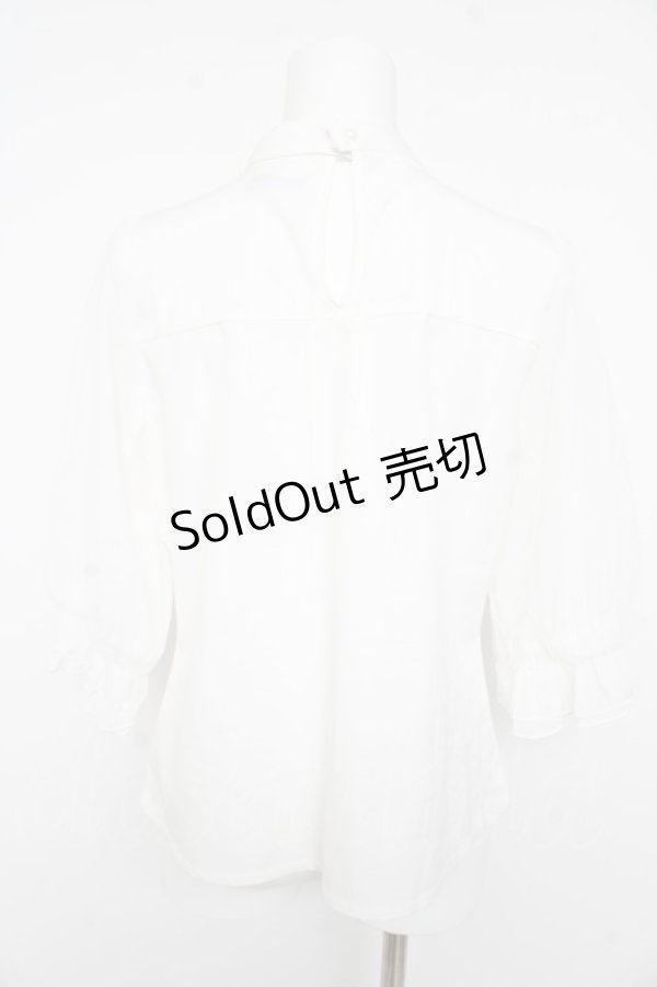 画像2: axes femme POETIQUE / チュール切替トップス  白 Y-26-02-11-049-AX-TO-SZ-ZY (2)