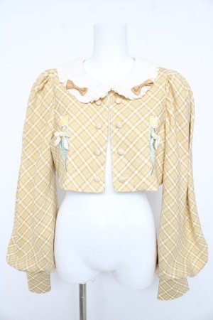 画像: Hoshibako Works / チューリップさんバルーンスリーブボレロ M イエロー Y-26-02-11-052-LO-JA-SZ-ZY