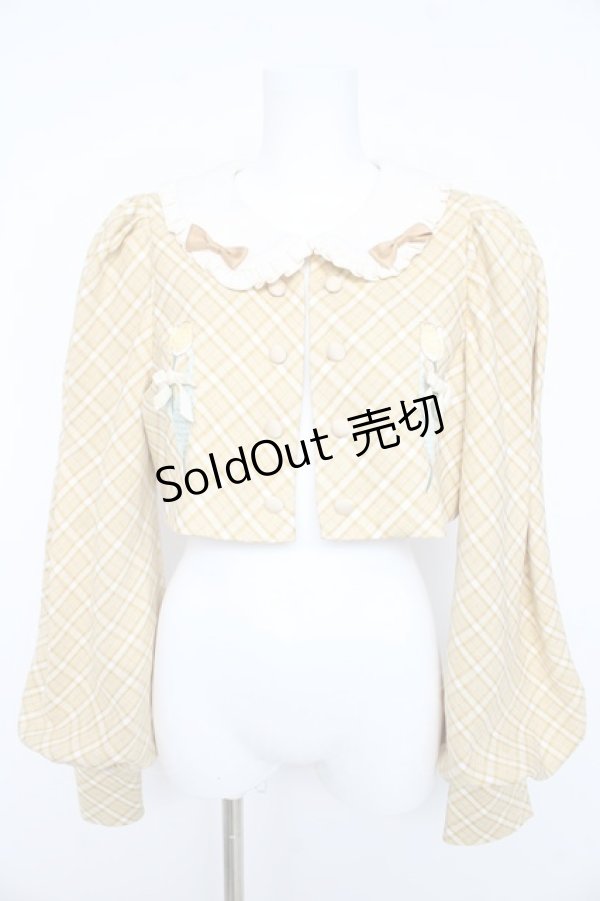 画像1: Hoshibako Works / チューリップさんバルーンスリーブボレロ M イエロー Y-26-02-11-052-LO-JA-SZ-ZY (1)