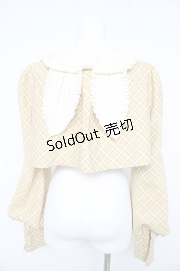 画像2: Hoshibako Works / チューリップさんバルーンスリーブボレロ M イエロー Y-26-02-11-052-LO-JA-SZ-ZY (2)