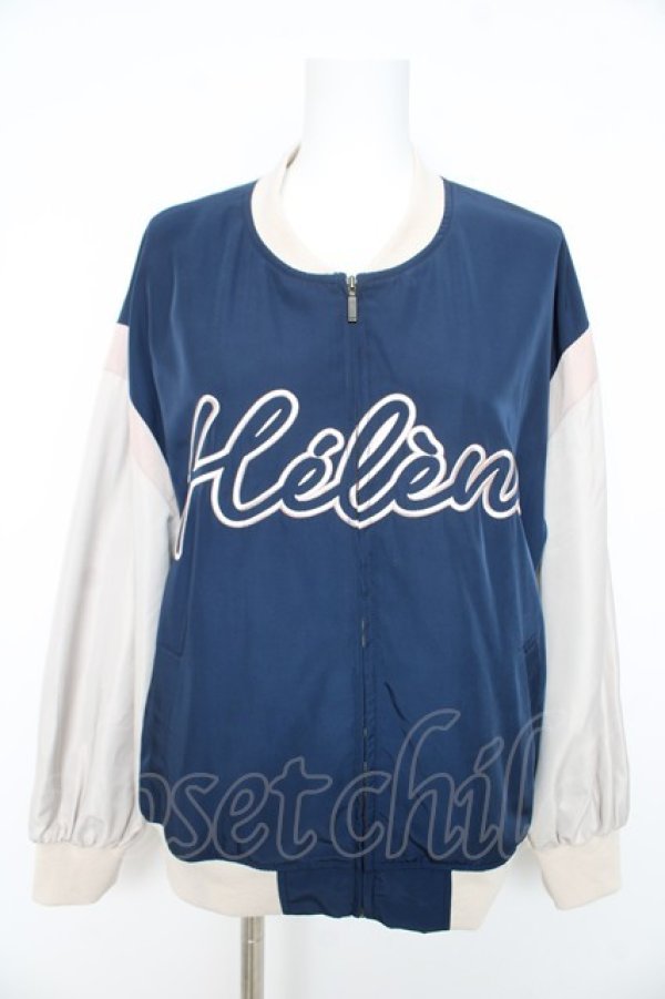 画像1: Fi.n.t / フロントロゴシシュウスタジャン  紺 Y-26-02-11-053-CA-TO-SZ-ZY (1)