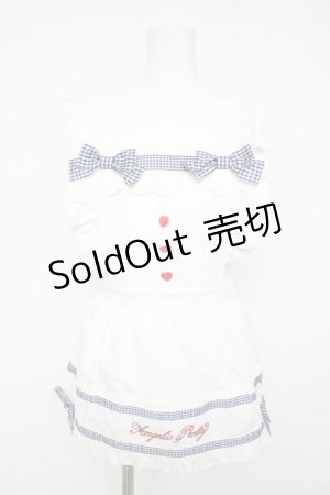 画像: Angelic Pretty / Fancy Ribbonエプロン  白 Y-26-02-11-054-AP-OP-AS-ZY