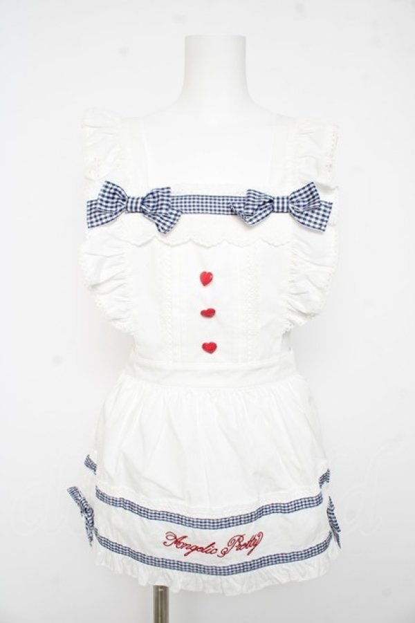 画像1: Angelic Pretty / Fancy Ribbonエプロン  白 Y-26-02-11-054-AP-OP-AS-ZY (1)