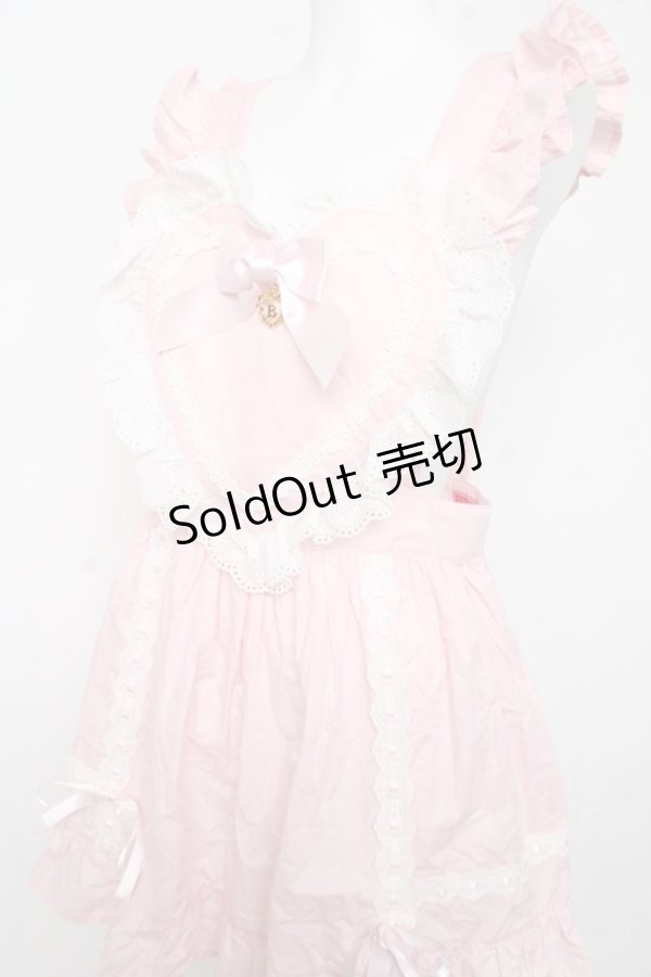 画像3: BABY, THE STARS SHINE BRIGHT / ハートエプロン  ピンク Y-26-02-11-055-BA-OP-SZ-ZY (3)