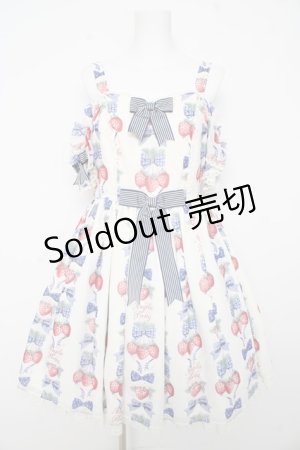 画像: Angelic Pretty / Strawberry Dollジャンパースカートset  アイボリー Y-26-02-11-056-AP-OP-AS-ZY