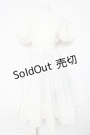 画像: INGEBORG / ベルト付ロングフレアワンピース  白 Y-26-02-11-058-LO-OP-SZ-ZY