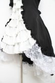 画像4: MABLE / 別衿・姫袖付きドレスワンピース  黒×白 Y-26-02-11-059-GO-OP-SZ-ZY (4)