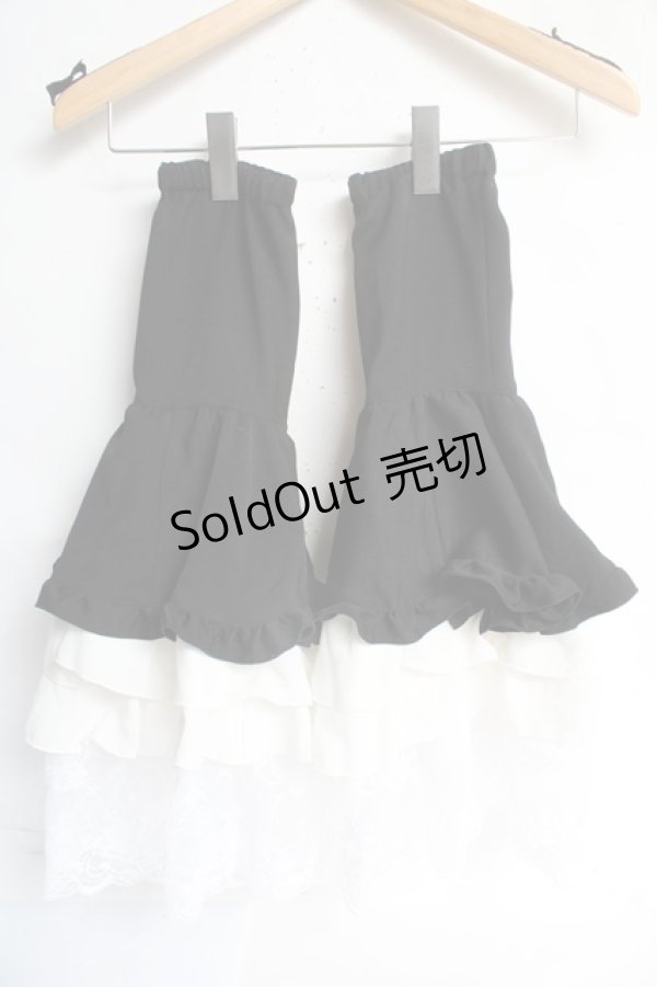 画像5: MARBLE / 別衿・姫袖付きドレスワンピース  黒×白 Y-26-02-11-059-GO-OP-SZ-ZY (5)