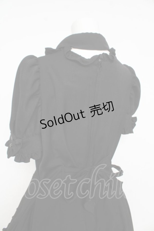 画像6: MARBLE / 別衿・姫袖付きドレスワンピース  黒×白 Y-26-02-11-059-GO-OP-SZ-ZY (6)