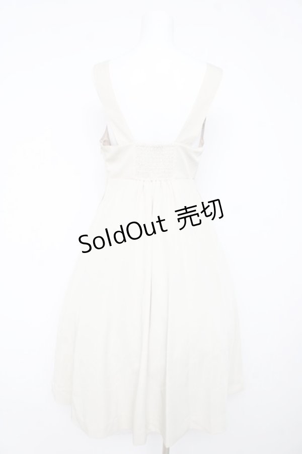 画像2: F i.n.t / チェーンビット使いディープVネックジャンパースカート  グリーン Y-26-02-11-061-CA-OP-SZ-ZY (2)