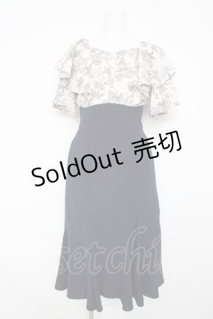 画像: axes femme / 切替ワンピース  紺 Y-26-02-11-065-AX-OP-SZ-ZY