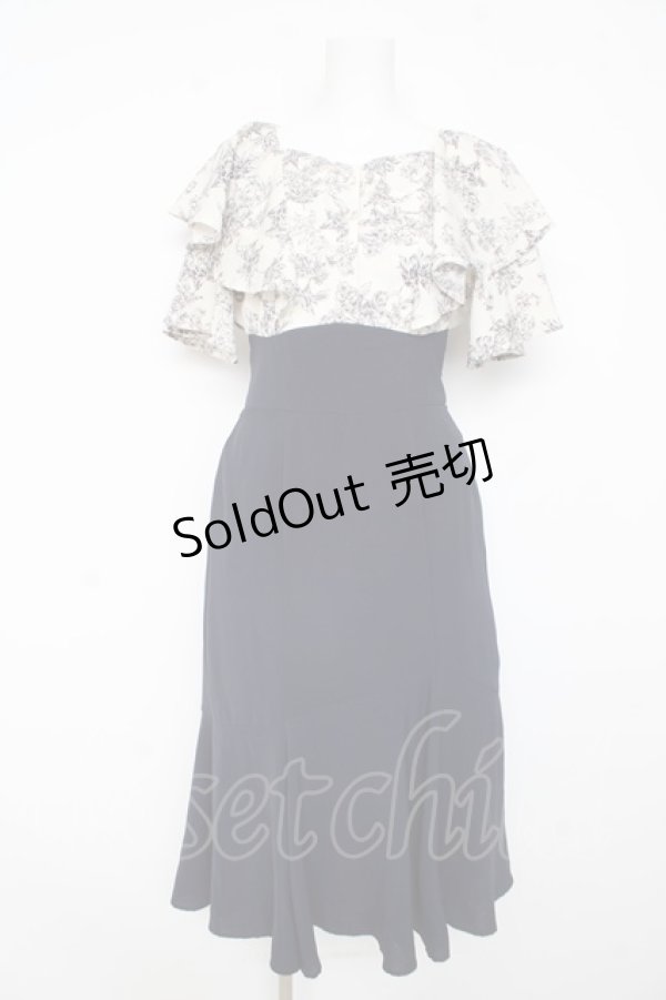 画像1: axes femme / 切替ワンピース  紺 Y-26-02-11-065-AX-OP-SZ-ZY (1)