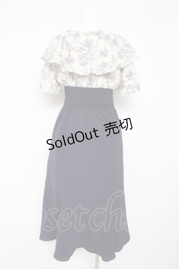 画像2: axes femme / 切替ワンピース  紺 Y-26-02-11-065-AX-OP-SZ-ZY (2)