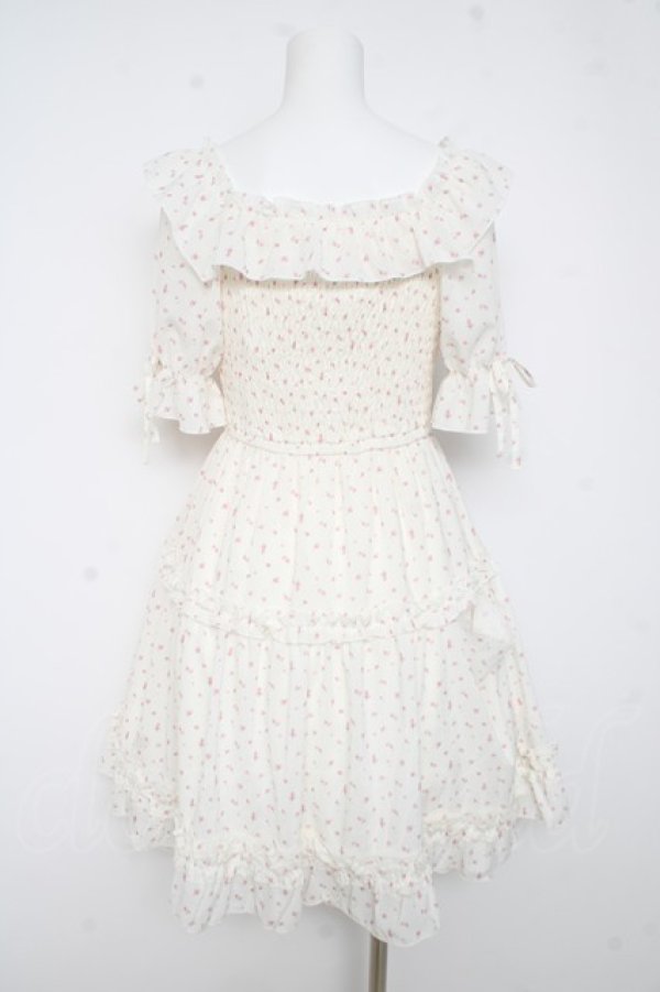 画像2: axes femme POETIQUE / ギャザーフリルワンピース  白 Y-26-02-11-067-AX-OP-SZ-ZY (2)