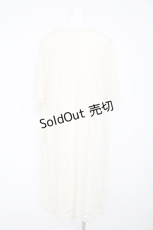 画像2: axes femme / ロングジレ付きカーディガン M 生成り Y-26-02-11-069-AX-TO-SZ-ZI (2)