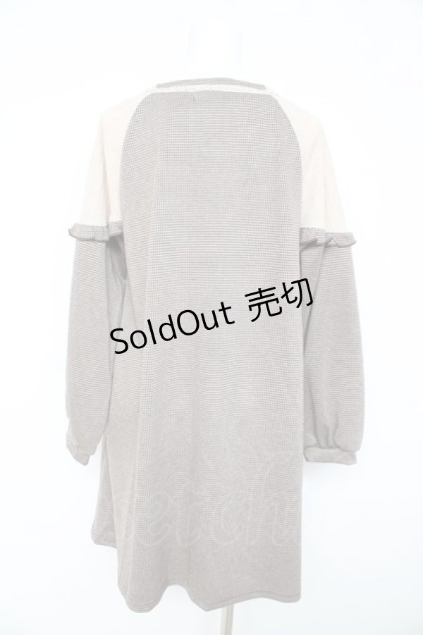 画像2: axes femme / ヨーク切替千鳥柄カットチュニ M 茶 Y-26-02-11-076-AX-OP-SZ-ZT0214C (2)