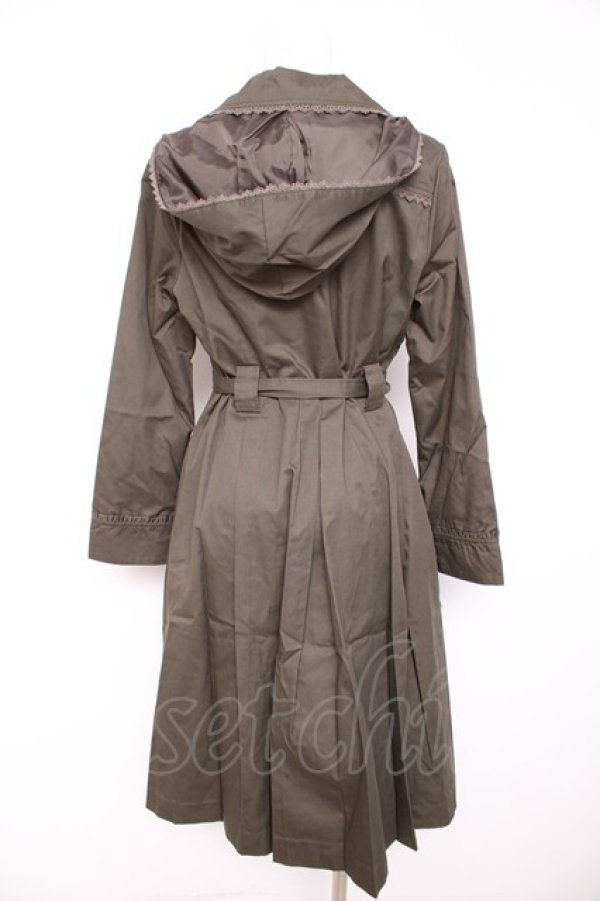 画像2: axes femme / ロングトレンチコート M カーキ Y-26-02-11-083-AX-CO-SZ-ZY (2)