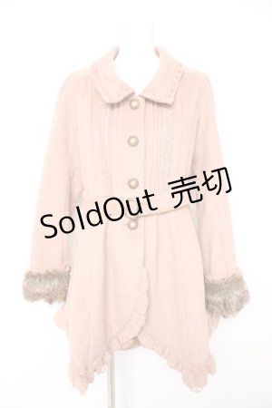 画像: axes femme / スリットワンピコート  ピンク Y-26-02-11-085-AX-CO-SZ-ZY