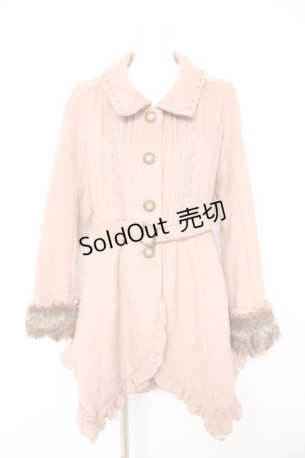 画像1: axes femme / スリットワンピコート  ピンク Y-26-02-11-085-AX-CO-SZ-ZT0213G (1)