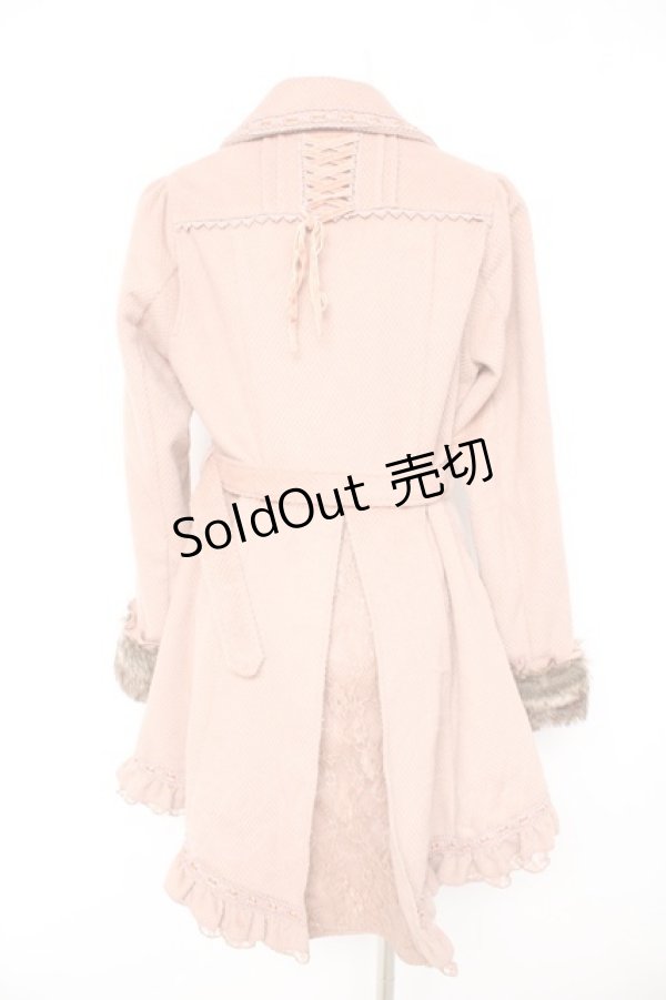 画像2: axes femme / スリットワンピコート  ピンク Y-26-02-11-085-AX-CO-SZ-ZT0213G (2)