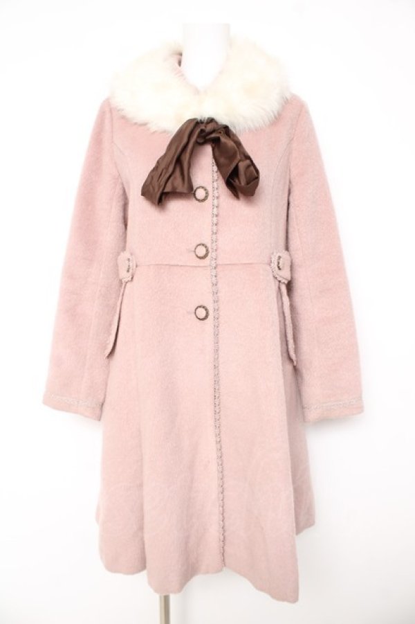 画像1: axes femme / バックティアードコート  ピンク Y-26-02-11-086-AX-CO-SZ-ZY (1)