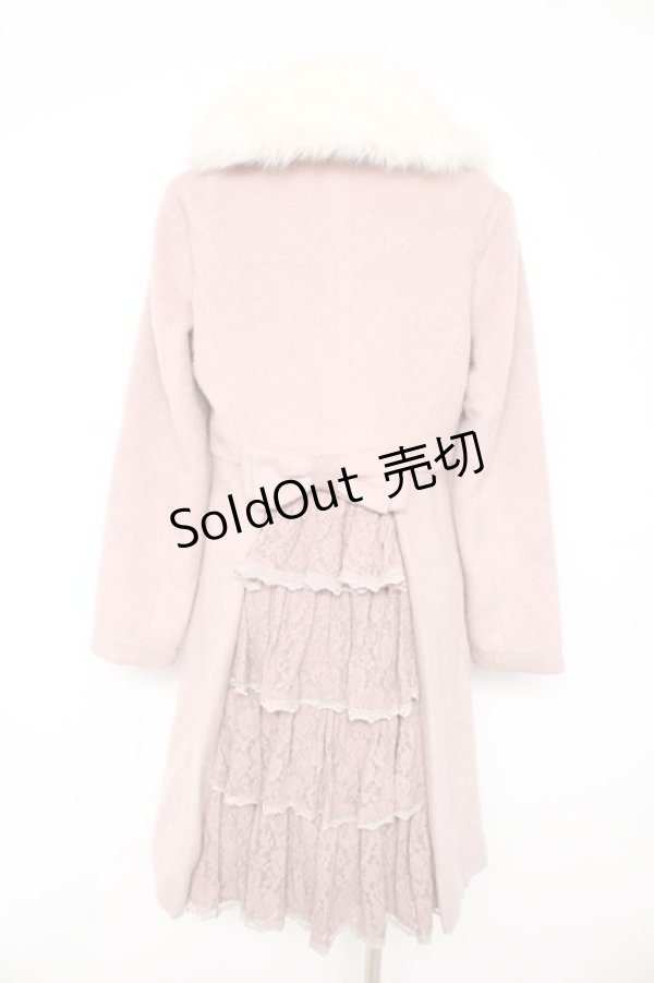 画像2: axes femme / バックティアードコート  ピンク Y-26-02-11-086-AX-CO-SZ-ZT0213G (2)