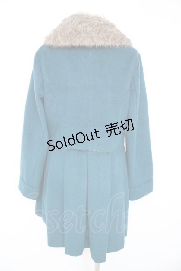 画像2: axes femme / ファー襟コート M グリーン Y-26-02-11-091-AX-CO-SZ-ZT0213G (2)