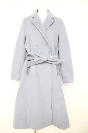 画像: axes femme / テーラー襟コート  サックス Y-26-02-11-093-AX-CO-SZ-ZY