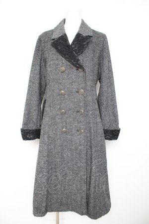 画像: axes femme / ダブルブレストテーラーコート M 黒 Y-26-02-11-100-AX-CO-SZ-ZY