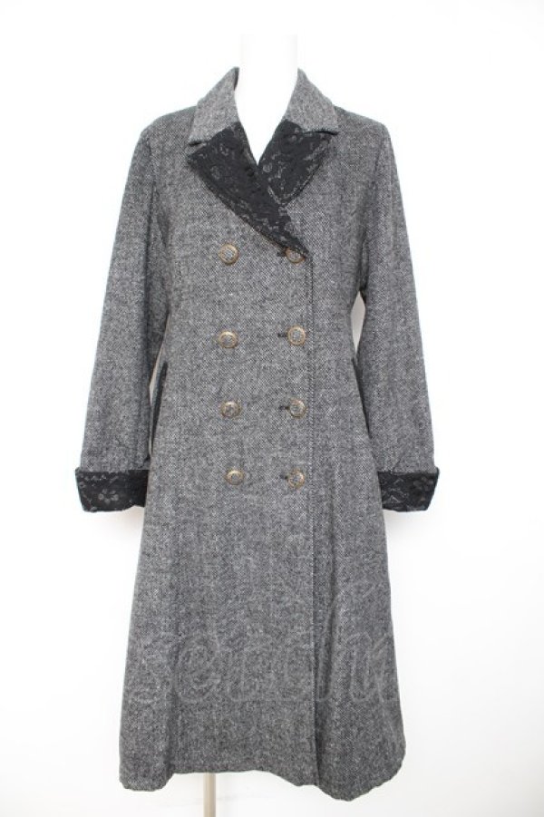 画像1: axes femme / ダブルブレストテーラーコート M 黒 Y-26-02-11-100-AX-CO-SZ-ZY (1)