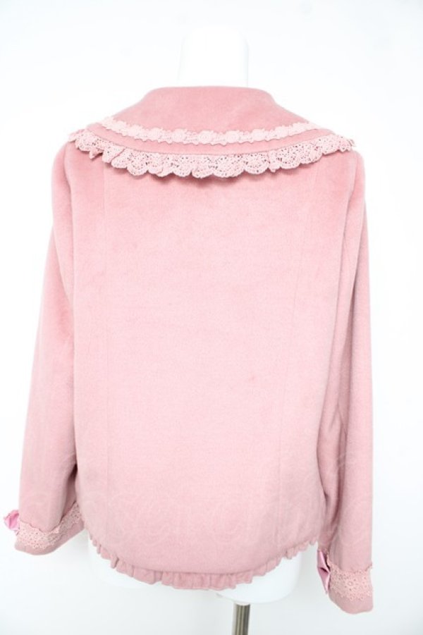 画像2: axes femme kawaii / レースフリルショートコート M ピンク Y-26-02-11-102-AX-CO-SZ-ZY (2)