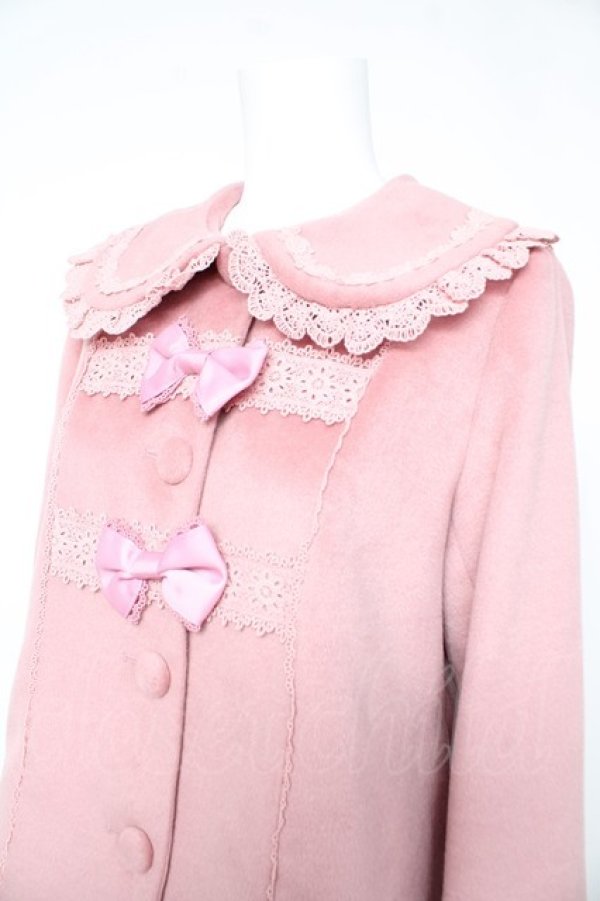 画像3: axes femme kawaii / レースフリルショートコート M ピンク Y-26-02-11-102-AX-CO-SZ-ZY (3)