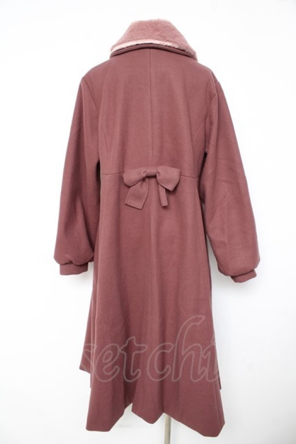 画像2: ｍ petit by misako / AM*リボンコート  ピンク Y-26-02-11-104-LO-CO-SZ-ZY (2)