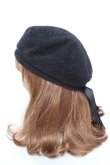 画像3: axes femme / バックリボンベレー帽  黒 Y-26-02-11-013-AX-AC-SZ-ZY (3)