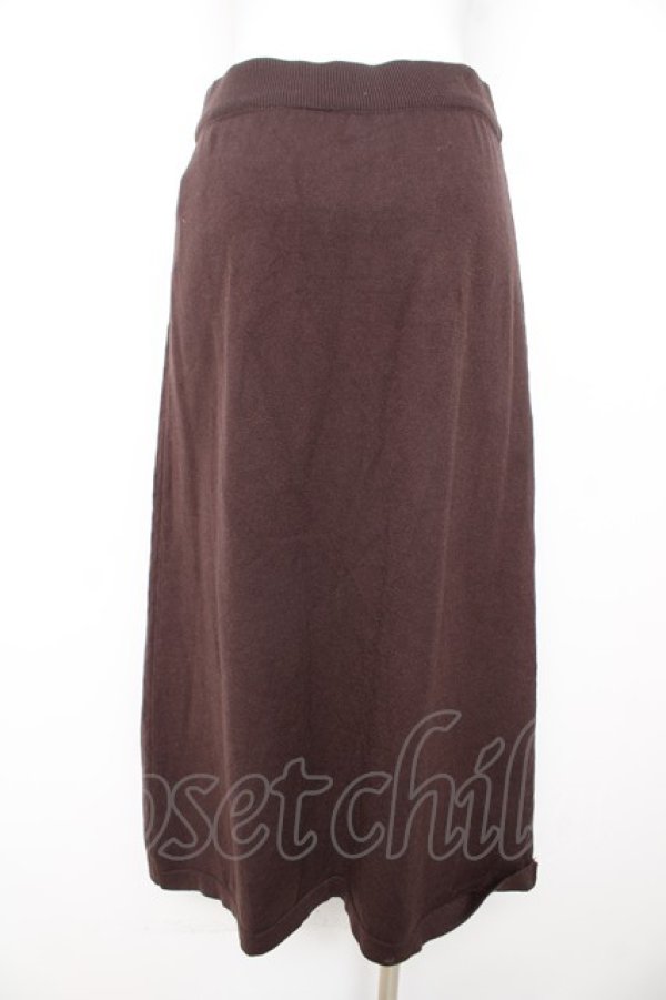 画像2: axes femme / ニットスカート  茶 Y-26-02-11-109-AX-SK-SZ-ZY (2)