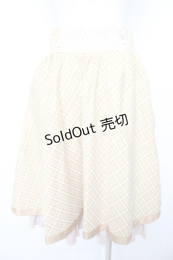画像2: Hoshibako Works / チューリップさん　チェックスカート M イエロー Y-26-02-11-111-LO-SK-SZ-ZY (2)