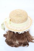 画像3: Angelic Pretty / LovelyチェックストローHat  イエロー Y-26-02-11-015-AP-AC-AS-ZY (3)