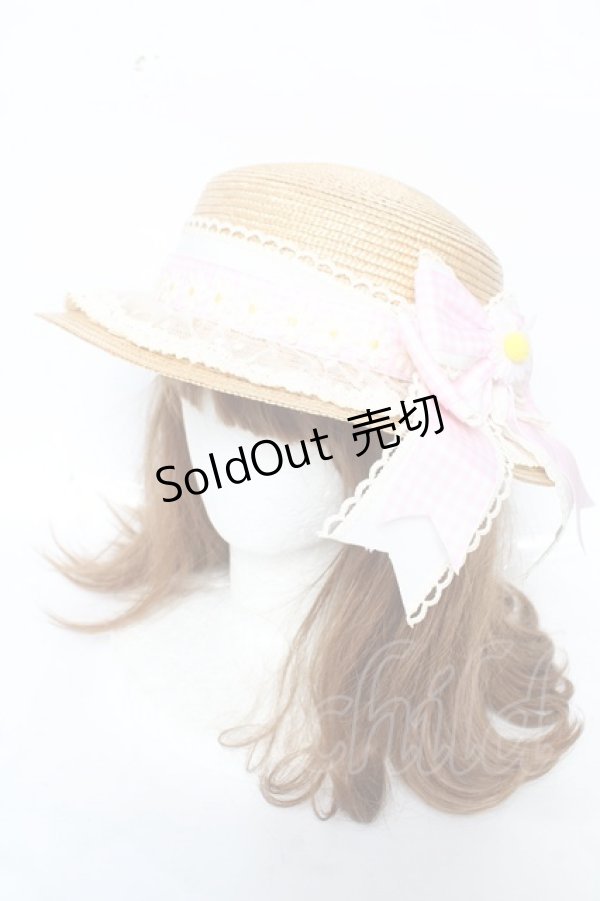 画像1: Angelic Pretty / マーガレットドールストローハット  ピンク Y-26-02-11-016-AP-AC-AS-ZY (1)